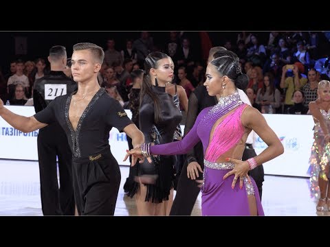 Sergey Prokhorenko - Anastasia Lesnova RUS, Cha-Cha-Cha | ROC 2018 WDSF Open Youth Latin