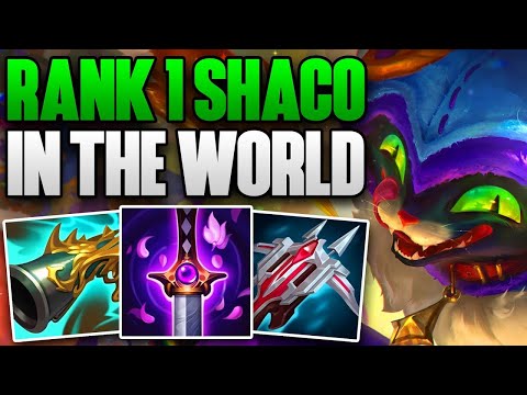 BEST SHACO IN THE WORLD CARRIES IN KOREAN CHALLENGER!  CHALLENGER SHACO JUNGLE GAMEPLAY  S15 15 7