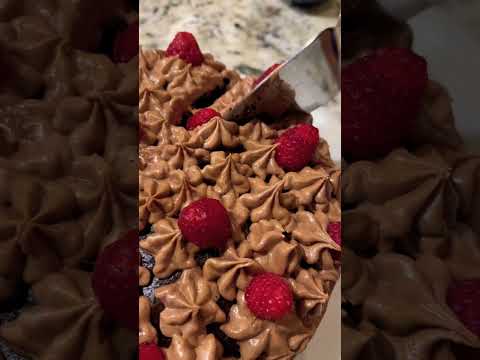 Dark chocolate cake with Raspberry filling