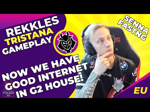 G2 Rekkles Talks - How To Play Senna Fasting 😂 Now We Have Good INTERNET in G2 Office!