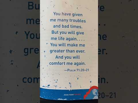 Psalm 71:20-21 - Pg 219 Jesus Today For Kids by Sarah Young #Jesus