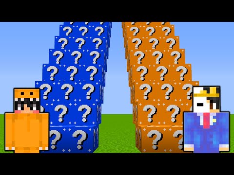 Noob Vs Pro Lucky Block Staircase Challenge - Minecraft