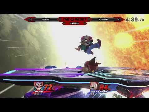 Glutonny (Wario) vs ELV | Destany (Meta Knight, Little Mac), Sm4sh Losers Final @TheReset #4