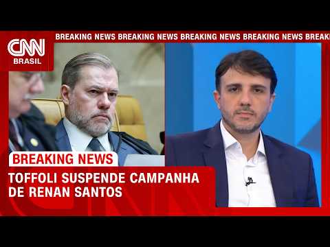 Renan Santos tem campanha suspensa por decisão do ministro do STF, Dias Toffoli | BASTIDORES CNN