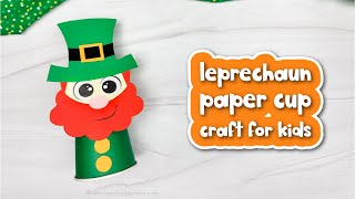 Leprechaun Cup Craft For Kids