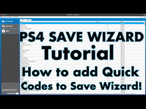 save wizard for ps4 dosnt have code in it