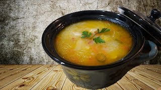 Sebzeli ve Terbiyeli Tavuk Suyu Çorbası