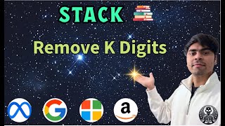 YouTube video 'LeetCode 402 | Remove K Digits | Stack Greedy Python Solution | AlgoYogi'