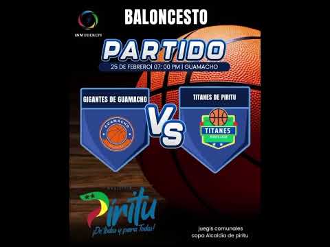 *EN EL MUNICIPIO PIRITU*Este miércoles 25 se estara realizando wncuentrobde baloncesto