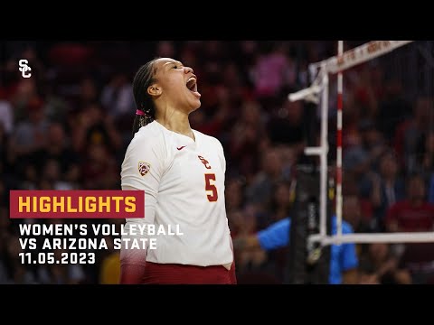Women's Volleyball - USC 3, ASU 0: Highlights (11/5/23)