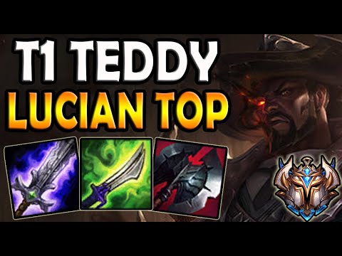 T1 Teddy LUCIAN TOP vs POPPY - Ranked Challenger Korea ✔️