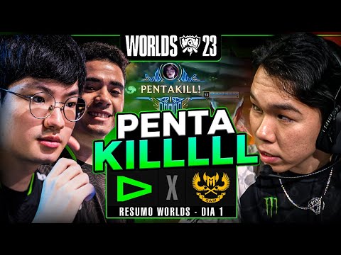 LOUD x MARINES | RESUMO: WORLDS - PLAY-IN | DIA 1