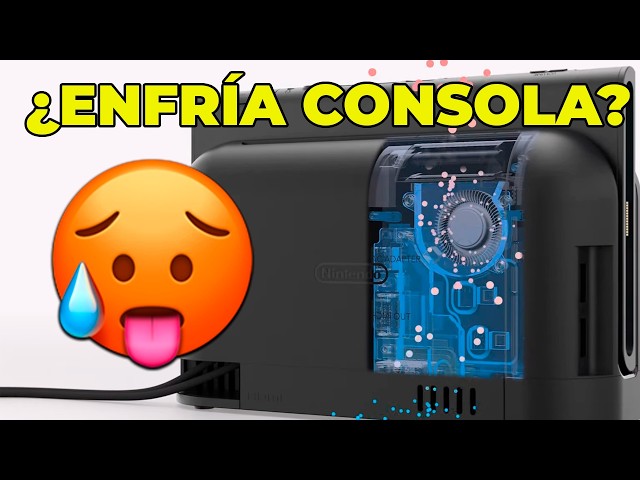 Vídeo relacionado con BlesConi Ventilador de refrigeración ajustable para Nintendo Switch 2, control de 3 velocidades con pantalla de botón, diseño compacto y ligero para juegos