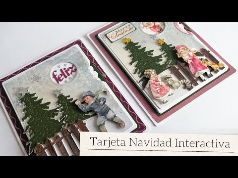 TARJETA NAVIDEÑA INTERACTIVA CON MENSAJE OCULTO - TUTORIAL | LLUNA NOVA SCRAP