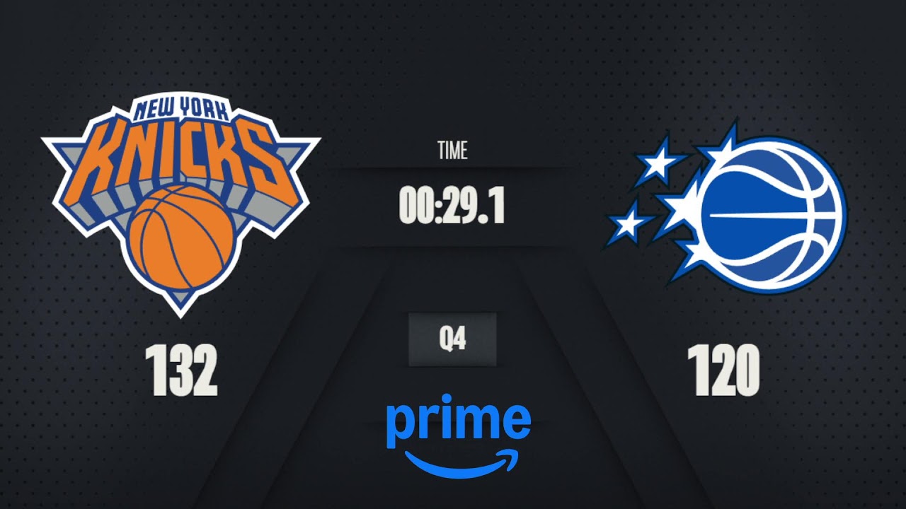 New York Knicks vs. Orlando Magic | Emirates NBA Cup Semifinals on Prime Live Scoreboard