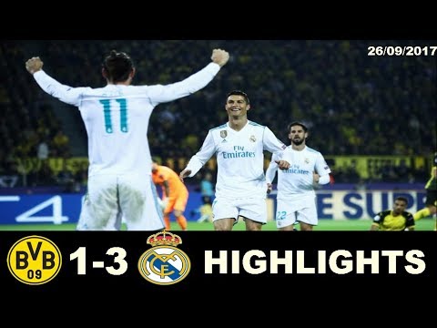Borussia Dortmund-Real Madrid 1-3 - All Goals & Extended Highlights -Champions League  26/09/2017