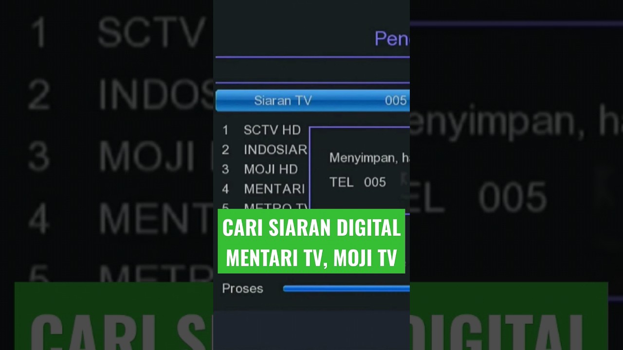 📢CARI SIARAN DIGITAL MENTARI TV DAN MOJI✅