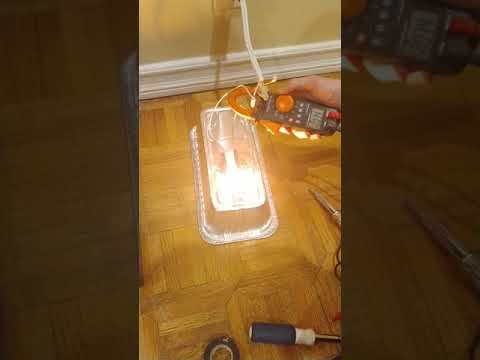 Testing the Amps of an oven igniter.