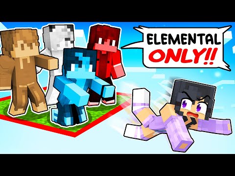 Aphmau Fan - Aphmau Locked on ONE BLOCK But We're ELEMENTAL in Minecraft! - Parody Story(Ein,Aaron and KC GIRL)