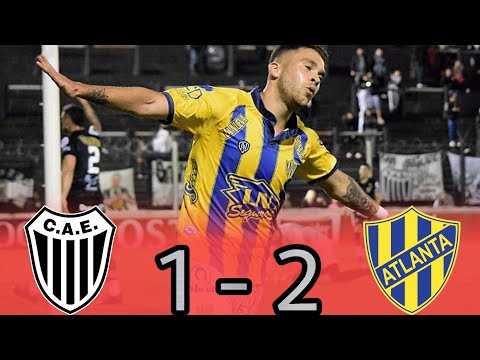 Primera Nacional : ESTUDIANTES (BA) 1 - 2 ATLANTA | (Pendiente De La Fecha 9) | Los Goles