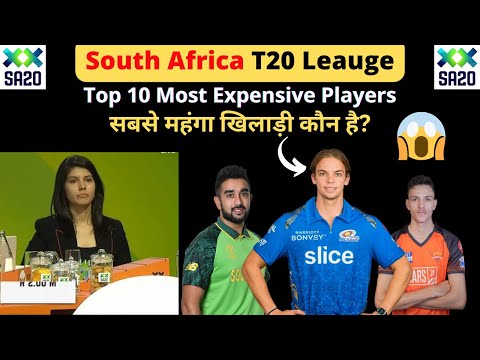 South Africa T20 League Auction | Top 10 Most Expensive Players 😱 | SA20 League