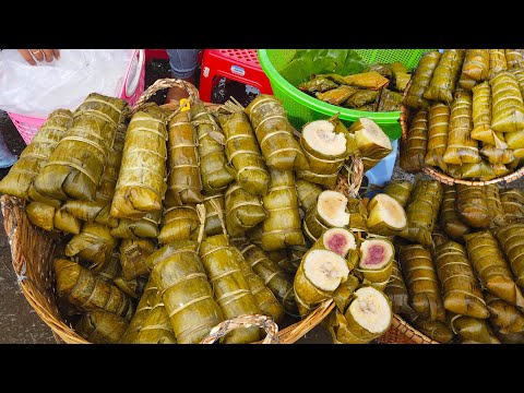 Fresh Food Compilation In Phnom Penh Market ,Chhbar Ampov