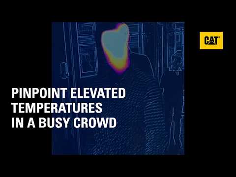 The Cat® S61 Smartphone can identify elevated temperature in a busy crowd.