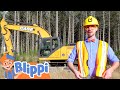 Blippi Visits A Construction Site Blippi Educational Videos For Kids Vehicles For Kids