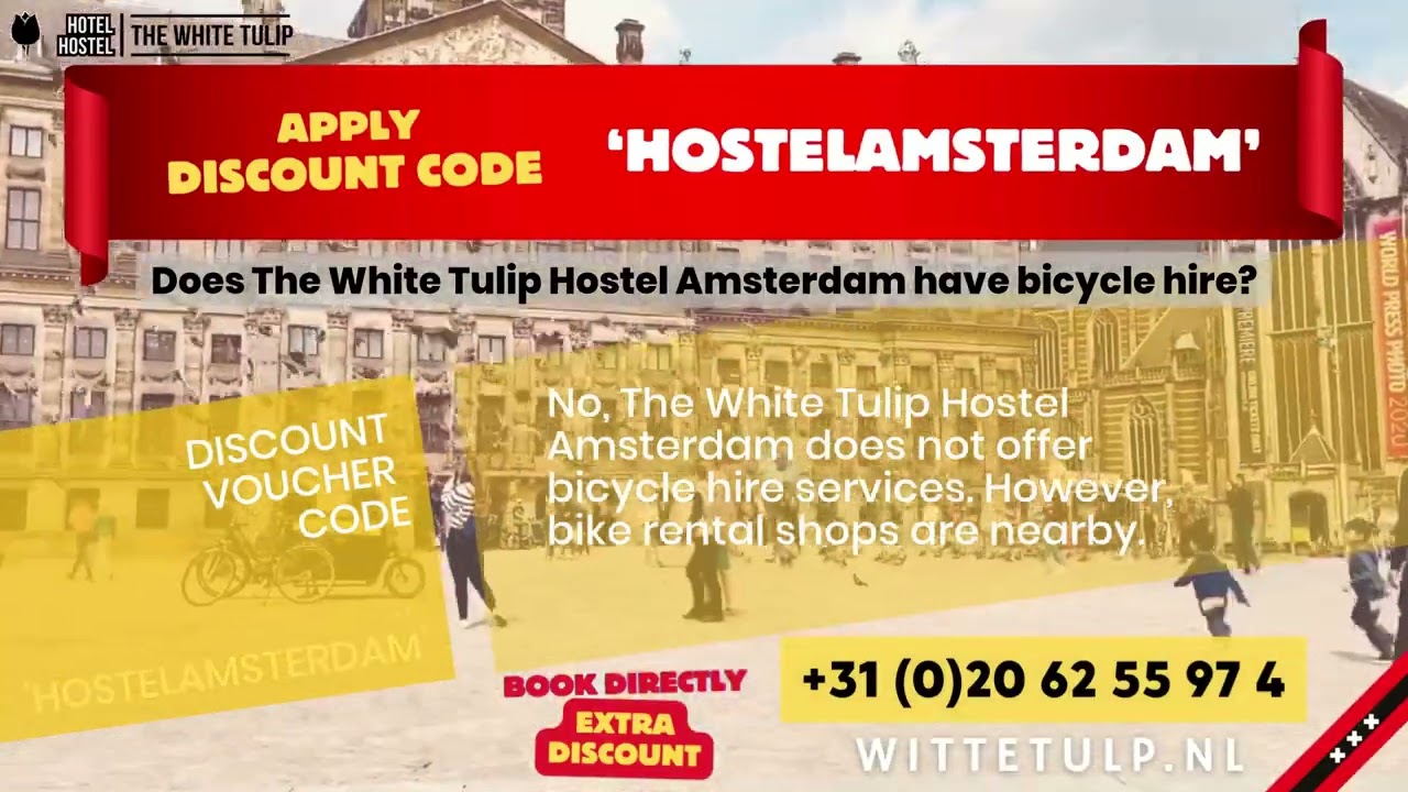 Does The White Tulip Hostel Amsterdam have bicycle hire?