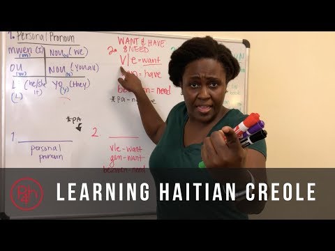 Learning Haitian Creole- Expressing Want, Need, and Have