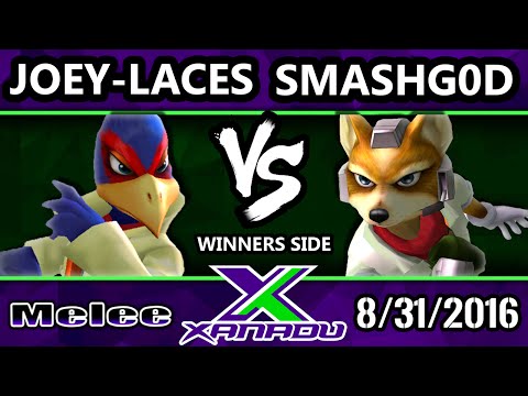S@X 165 - SmashG0D (Fox) Vs. Joey-Laces (Falco) SSBM Tournament - Smash Melee