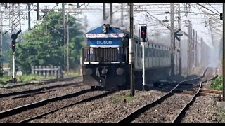 preview picture of video 'Madly honking 20061 WDP4 with NJP HWH Shatabdi Express fires on rails at 130kmph.!'