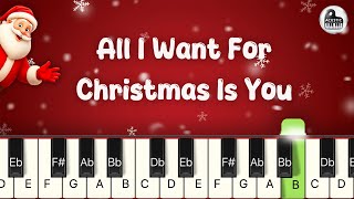 Download lagu All I Want For Christmas - Mariah Carey | BEGINNER PIANO TUTORIAL mp3