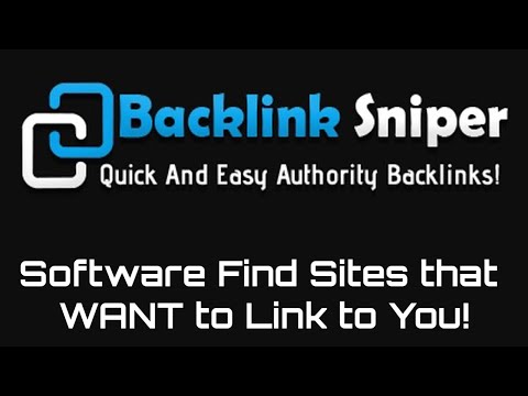 Backlink Sniper Review Demo Bonus - Quick and Easy Authority Backlinks Video