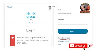 របៀប Forgot Password Account Cisco NETACAD