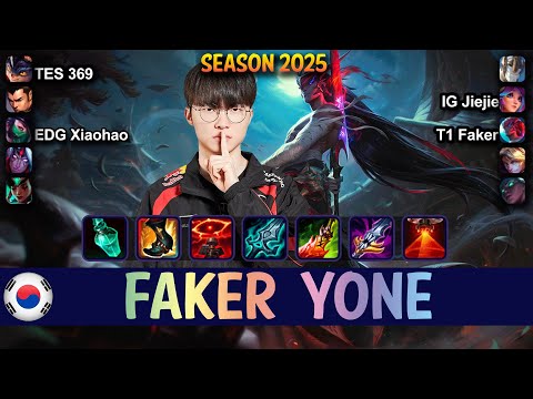 T1 Faker YONE vs AKALI Mid - Patch 15.7 KR Ranked | lolrec