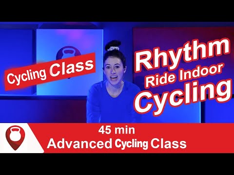 45 Min Advanced Cycling Class | Rhythm Ride Indoor Cycling | Fitscope Studio