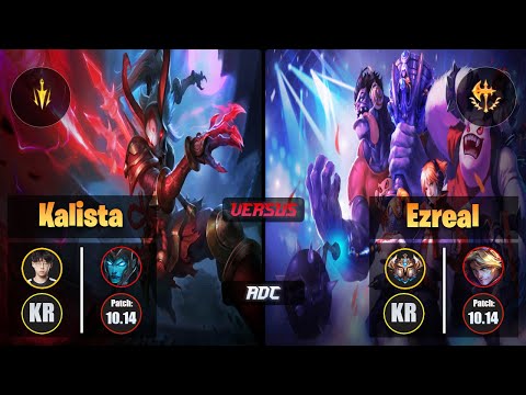 Zenit KALISTA (ADC) [Lethal Tempo] VS EZREAL - Challenger KR Patch 10.14