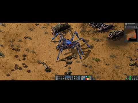 Factorio Spidertron in action