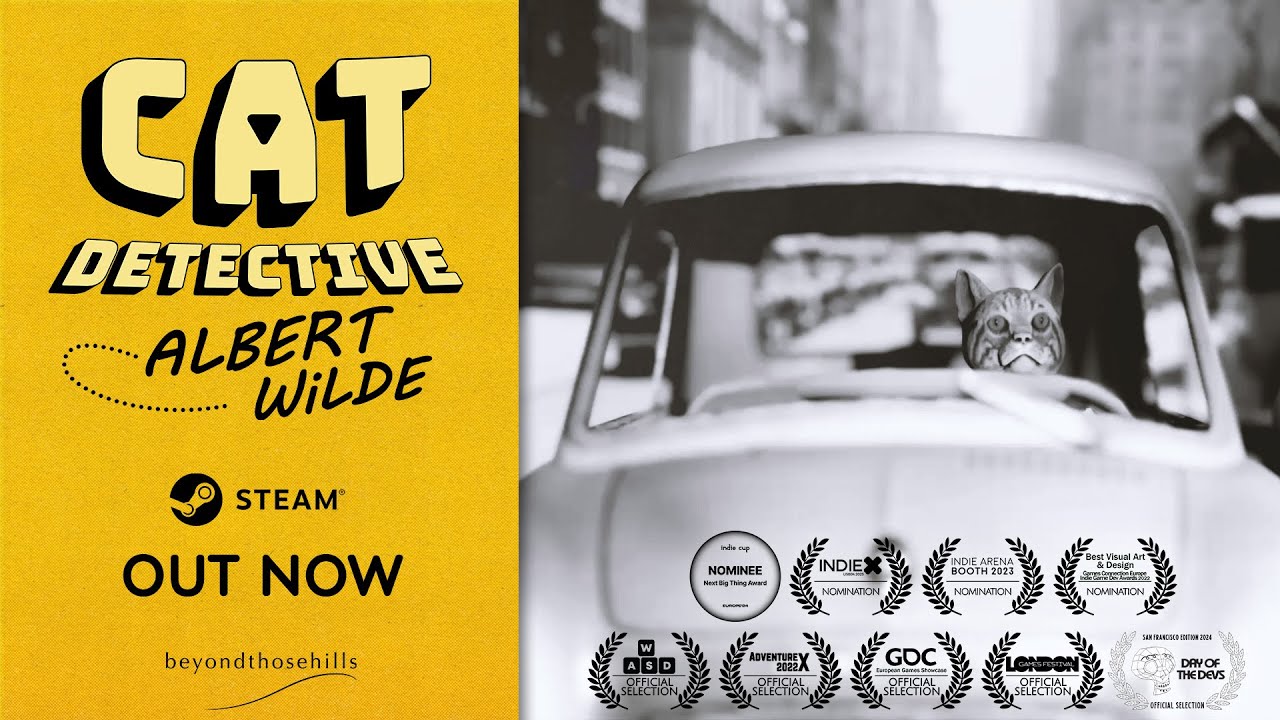 Пять новых Steam игр, которые вы, вероятно, пропустили (27 января 2025 г.) 2 Cat Detective Albert Wilde- Official Launch Trailer - YouTube