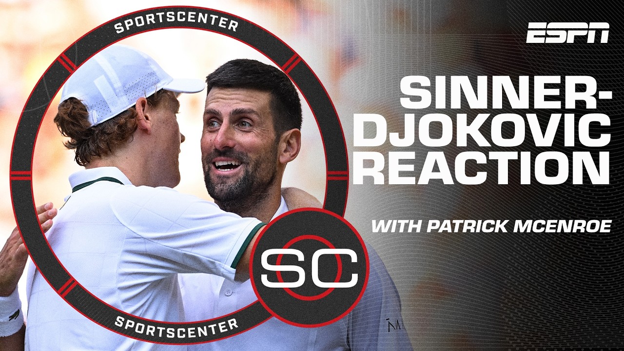 Novak Djokovic was 'DISMANTLED' by Jannik Sinner at Wimbledon 😲 - Patrick McEnroe | SportsCenter