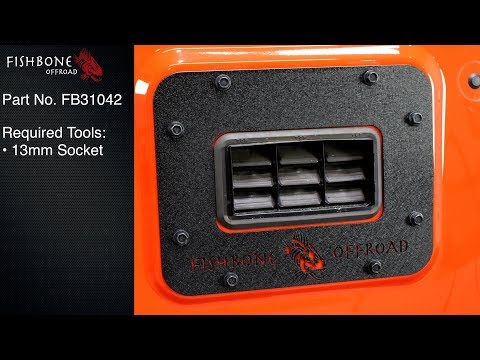 FB31042 JK Wrangler Backside Tailgate Plate Installation Guide