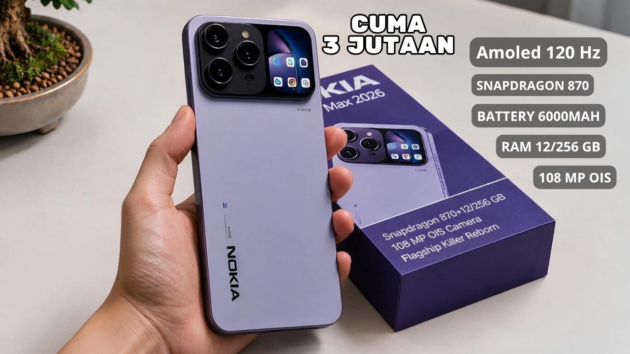 NOKIA KEMBALI BERKUASA‼️NOKIA LUMIA MAX 2026, HP 3 JUTAAN YANG SIAP MENGACAUKAN PASAR