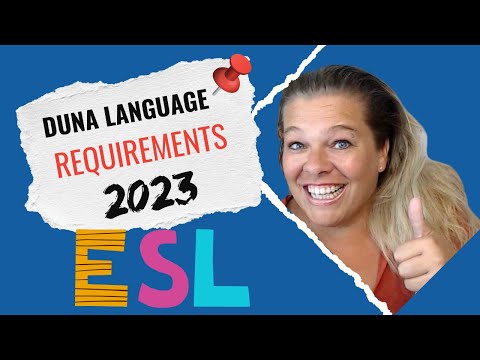 Duna Language Requirements 2023