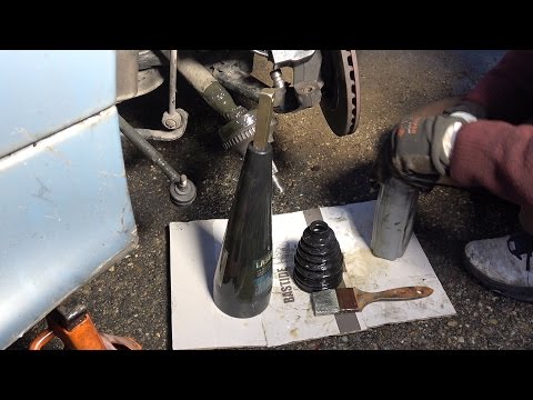 CV boot replacement in place with a cone