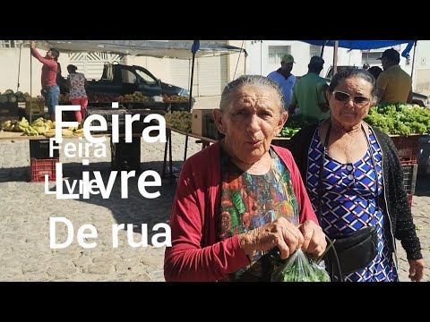 Feira livre de rua e comércio em livramento Paraíba