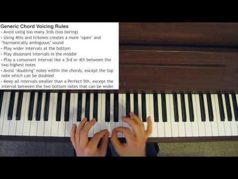 Jazz Piano Chord Voicings - Chord Voicing Rules