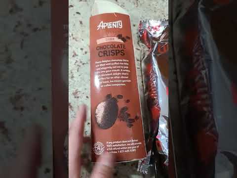 Aplenty Dark Chocolate Crisps - Amazon Fresh Belgian chocolate thins w/ crispy rice bits #shorts