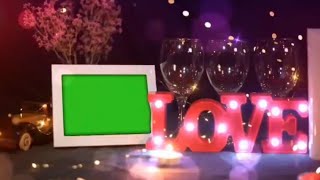 Download lagu Romantic Love Photo Frame Green Screen | Valentine’s Day Video Background mp3