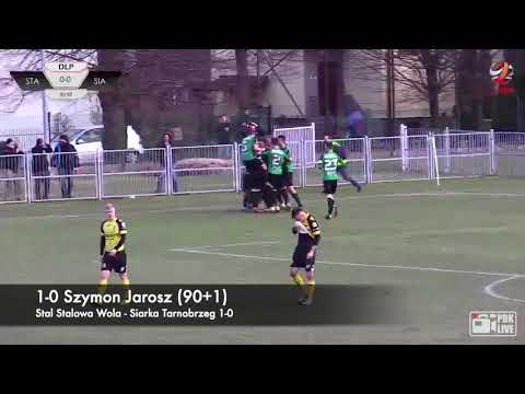 Stal Stalowa Wola - Siarka Tarnobrzeg 1-0. Gol Szymon Jarosza (90+1. min)